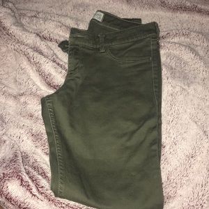 Hollister Green Pants Skinny
